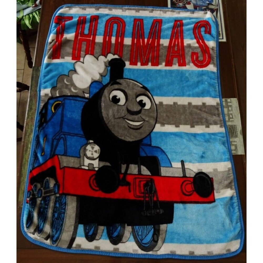 Thomas the Train Fleece Blanket Throw Soft Plush Kids
